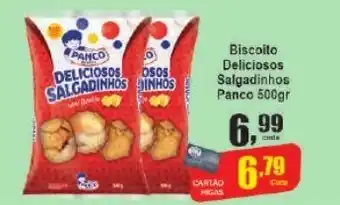 Higa's Supermercado Biscoitos Deliciosos Salgadinhos Panco 500g oferta