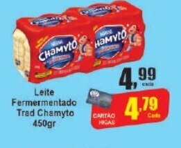 Higa's Supermercado Leite Fermentado Trad. Chamyto 450g oferta