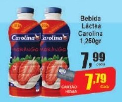 Higa's Supermercado Bebida Láctea Carolina 1250g oferta