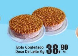Bolo Confeitado Doce De Leite 1kg
