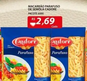 Assaí Atacadista Macarrão Parafuso De Semôla Cadore 500g oferta
