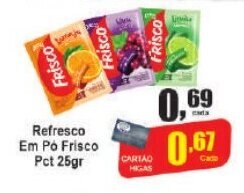 Higa's Supermercado Refresco em pó Frisco 25g oferta