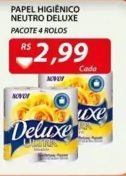 Assaí Atacadista Papel Higiénico Neutro Deluxe 4 rolos oferta