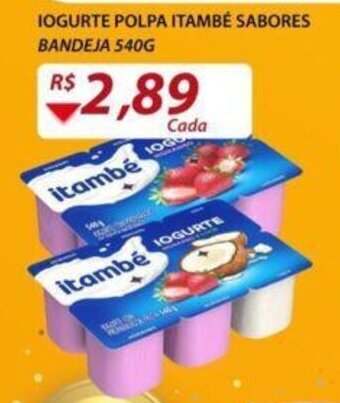 Assaí Atacadista Iogurte polpa Itambé Sabores bandeja 540g oferta