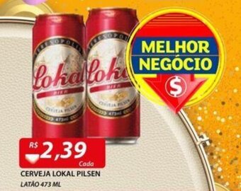 Assaí Atacadista Cerveja Lokal Pilsen lata 473ml oferta