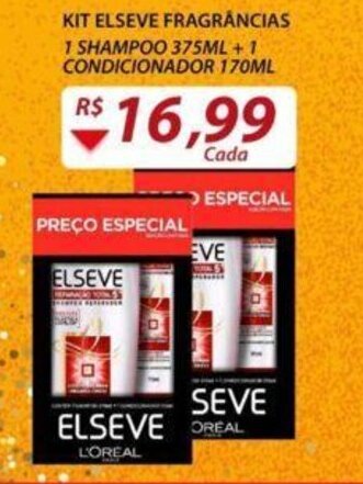 Assaí Atacadista Kit Elseve Frag. 1 Shampoo 375ml + 1 Condicionador 170ml oferta