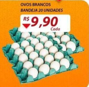 Assaí Atacadista Ovos Brancos bandeja 20 unidades oferta