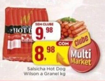 Rede Multi Market Salsicha Hot Dog Wilson a granel 1kg oferta