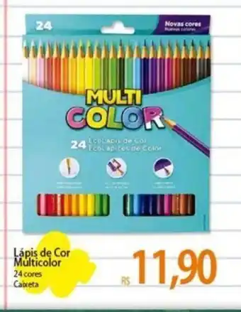 Lápis de Cor Multicolor 24 cores