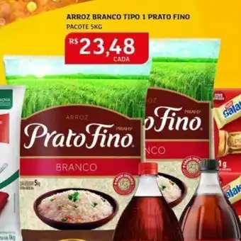 Arroz branco tipo 1 Prato Fino pacote c/ 5kg