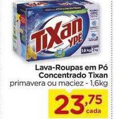 Lava-roupas em pó concentrado tixan