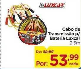 Carrefour Cabo de transmissão p bateria luxcar oferta