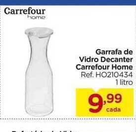 Carrefour Garrafa de vidro decanter carrefour home oferta