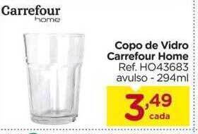 Carrefour Copo de vidro carrefour home oferta