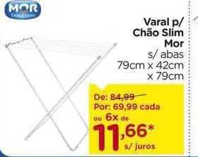 Carrefour Varal p chão slim mor oferta