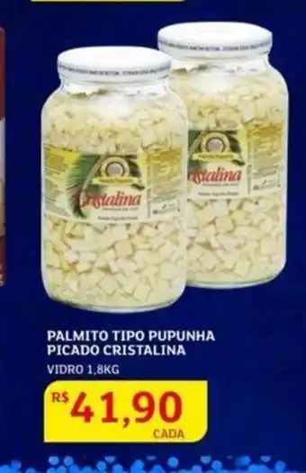 Palmito Tipo Pupunha Picado Cristalina 1.8kg