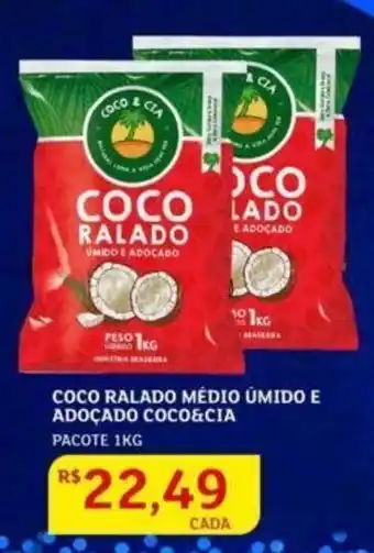Assaí Atacadista Coco Ralado Médio úmido e Adoçado Coco&Cia 1kg oferta