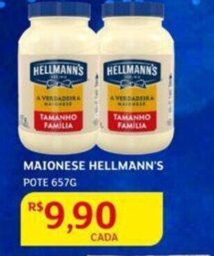 Assaí Atacadista Maionese Hellmann's 657g oferta