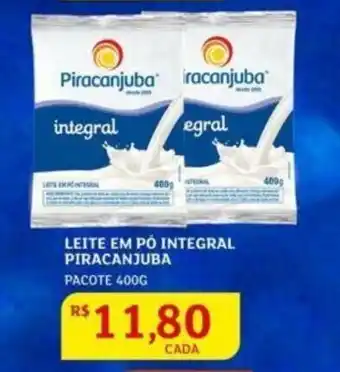 Assaí Atacadista Leite em pó Integral Piracanjuba 400g oferta