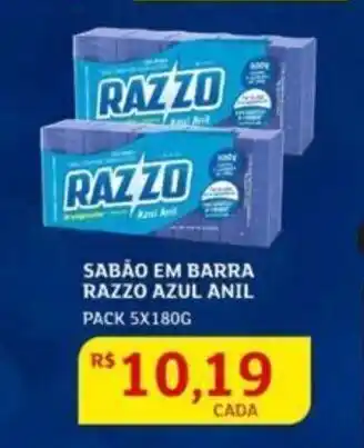 Sabão em Barra Razzo Azul Anil 5x180g