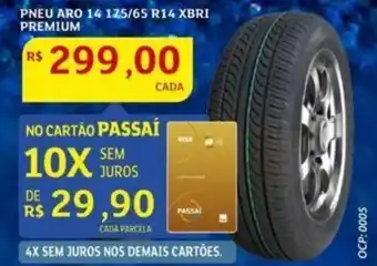 Assaí Atacadista Pneu Aro 14 125/65 R14 Xbri Premium oferta