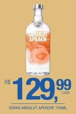 DB Supermercados Vodka absolut apeache 750ml oferta