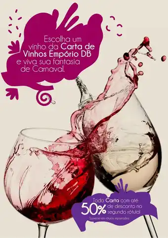 DB Supermercados Carta de vinhos empório db oferta