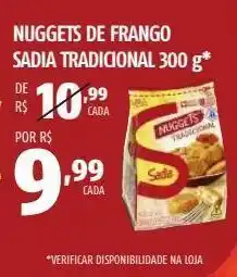 Nuggets de frango sadia tradicional 300 g*