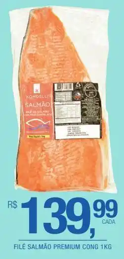 DB Supermercados Filé salmão premium kg oferta
