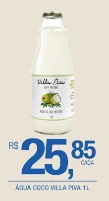 Água de coco villa piva 1l