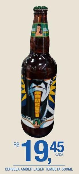 DB Supermercados Cerveja amber lager tembeta 500ml oferta