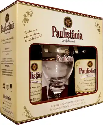 DB Supermercados Kit cerveja paulistânia 2gfs/1copo 600ml oferta