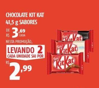 Chocolate kit kat 41,5 g sabores