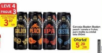 Supermercados Princesa Cerveja baden baden 350ml oferta