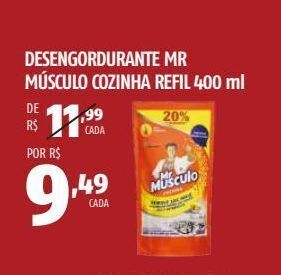 OXXO Desengordurante mr músculo cozinha refil 400 ml oferta