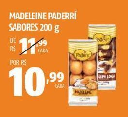 Madeleine paderrí sabores 200 g