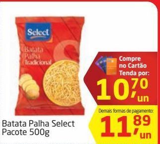 Tenda Atacado Batata palha select 500g oferta