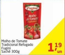 Tenda Atacado Molho de tomate fugini tradicional 300g oferta