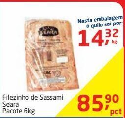 Tenda Atacado Filezinho de sassami seara 6kg oferta