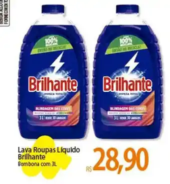 Atacadão Lava Roupas Liquido Brilhante 3L oferta