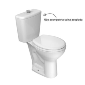 Leroy Merlin Vaso sanitário para caixa acoplada saída vertical izy branco deca oferta