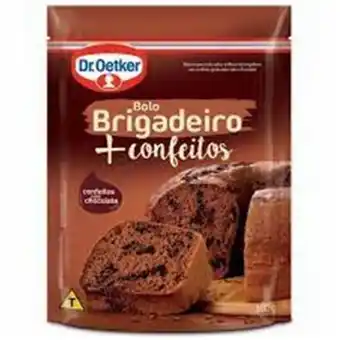 São Roque Supermercados Mistura para bolo de brigadeiro + confeitos dr oetker 300g oferta