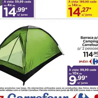 Barraca para camping