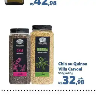 Chia ou quinoa villa cerroni