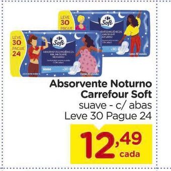 Absorvente noturno carrefour soft