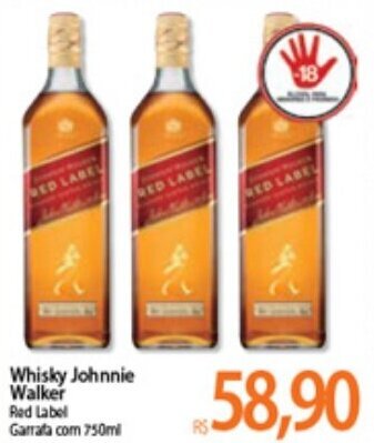 Atacadão Whisky Johnnie Walker 750ml oferta