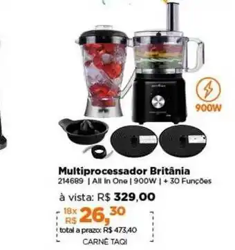 Lojas TaQi Multiprocessador britânia oferta