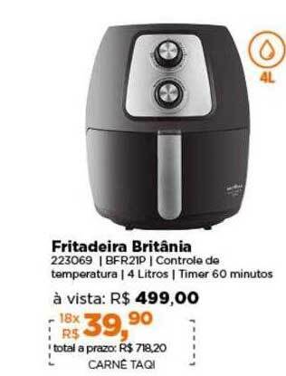 Lojas TaQi Fritadeira britânia oferta