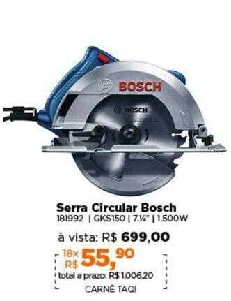 Lojas TaQi Serra circular bosch oferta