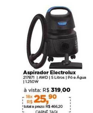 Lojas TaQi Aspirador electrolux oferta